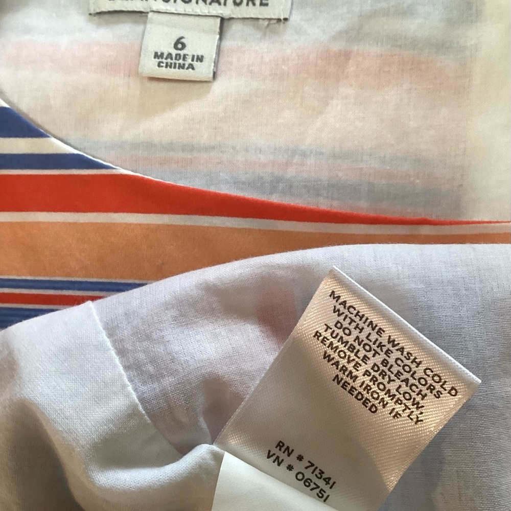 L.L. Bean - Bean Signature Vibrant Striped Midi Dress - Picture 8 of 9